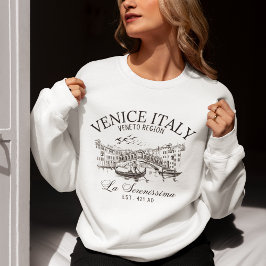 Venice Italy Old Landscape Sweatshirt