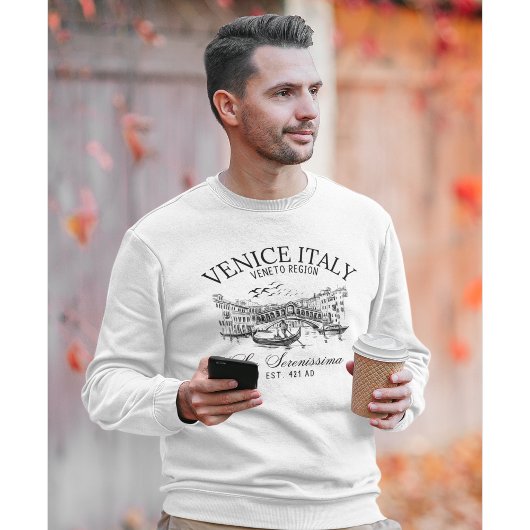 Venice Italy Old Landscape Sweatshirt