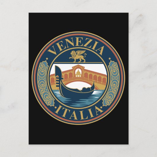 Venice Italy Postkarte (Vorderseite)