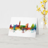 Venice Italy Skyline Karte (Gelbe Blume)