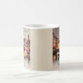 Venice Italy Vacation Canal Bridge Twilight Retro Kaffeetasse (Mittel)