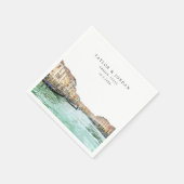 Venice Italy Wedding Paper Cocktail Napkin Serviette (Ecke)
