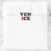 VENICE LOGO RUNDER AUFKLEBER (Tasche)