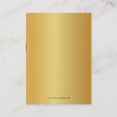 Venice Masquerade Mask Platzkarte Business Card (Rückseite)