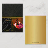 Venice Masquerade Mask Red Platzkarte (Vorne/Hinten)