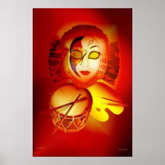 Venice Moon Drummer Poster (Vorne)