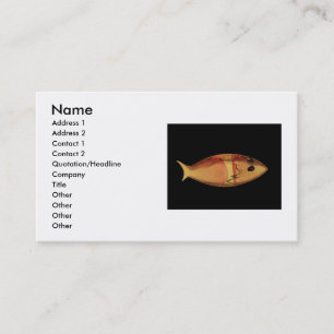 Venice Murano Glass Fish Business Card Visitenkarte