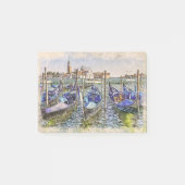 Venice Port Blue Boote Post-it Klebezettel (Vorderseite)