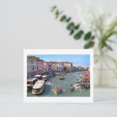 VENICE RIALTO BRIDGE VIEW POSTKARTE (Stehend Vorderseite)