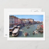VENICE RIALTO BRIDGE VIEW POSTKARTE (Vorne/Hinten)
