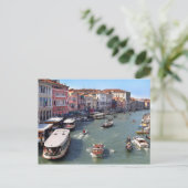 VENICE RIALTO BRIDGE VIEW POSTKARTE (Stehend Vorderseite)