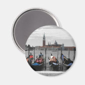 Venice Round Magnet (Vorderseite/Rückseite)