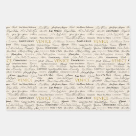 Venice Sights Geschenkwrap - 3 Blätter
