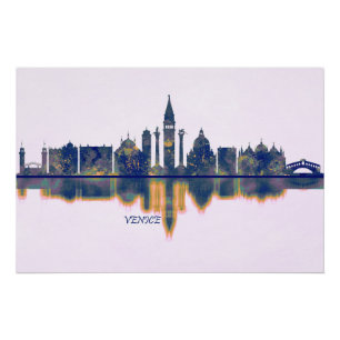 Venice Skyline Poster