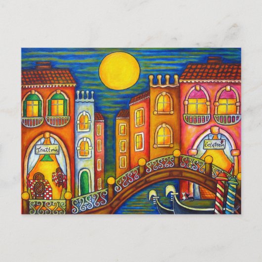 Venice Soiree Post Card Postkarte (Vorderseite)