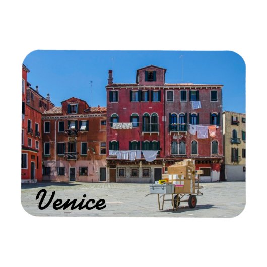 Venice Square Flexible Foto Magnet (Horizontal)