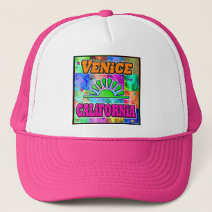 Venice Sun & Palms Hat Truckerkappe