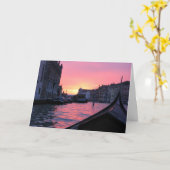 Venice Sunset Karte (Gelbe Blume)
