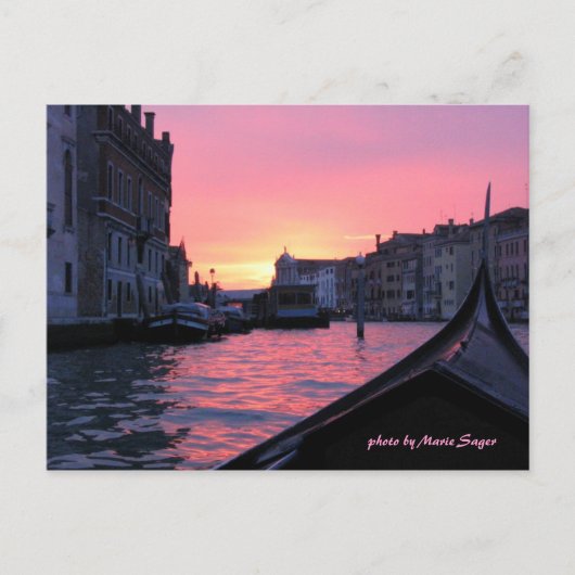 Venice Sunset Postkarte (Vorderseite)