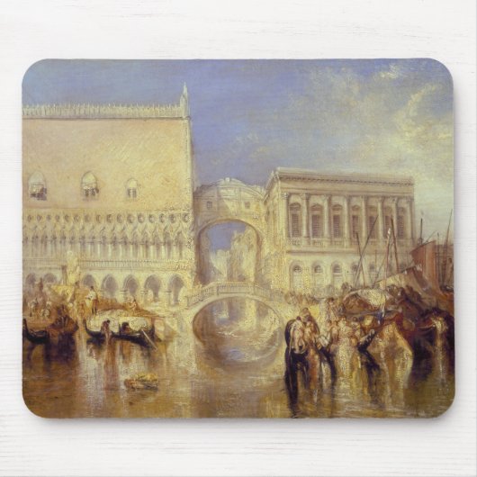 Venice the Bridge of Sighs J. M. W. Turner Italien Mousepad (Vorne)