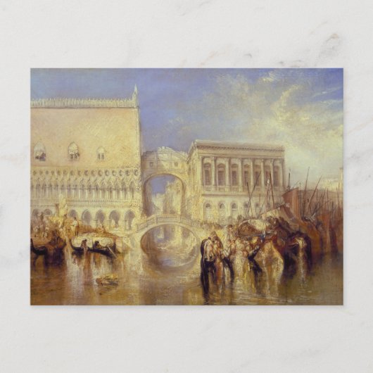 Venice the Bridge of Sighs J. M. W. Turner Italien Postkarte (Vorderseite)