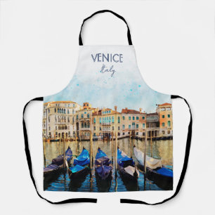 VENICE VENEZIA Aquarell - Italien Reiseandenken Schürze