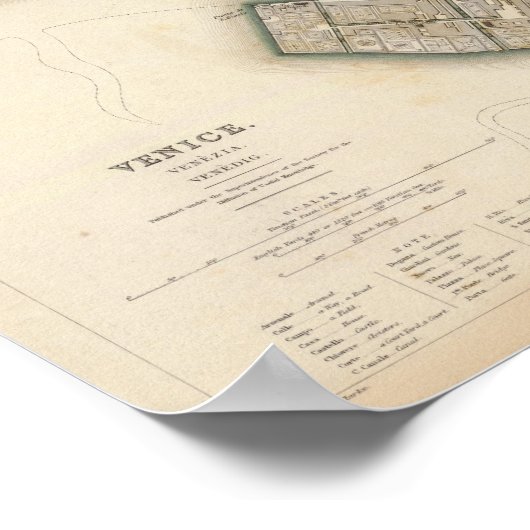 Venice Venezia Venedig Poster (Ecke)