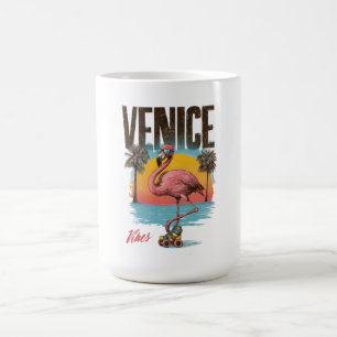 Venice Vibes Flamingo Retro Strand Kalifornien Tro Kaffeetasse