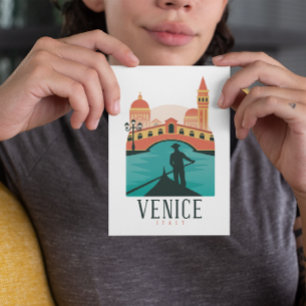 Venice Vintage Reise   Postkarte