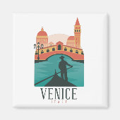 Venice Vintage Reisemagnet Magnet (Vorne)