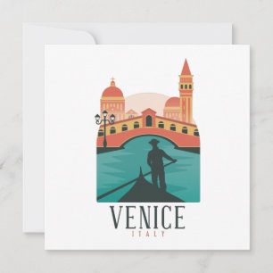 Venice Vintage Travel Karte