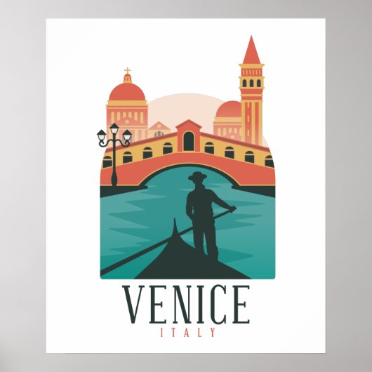 Venice Vintage Travel Poster (Vorne)