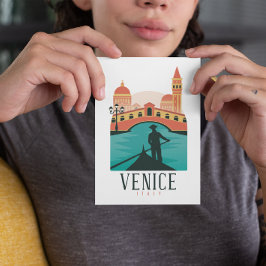 Venice Vintage Travel Postkarte