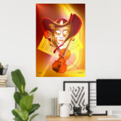 Venice Violinist Print Poster (Heimbüro)