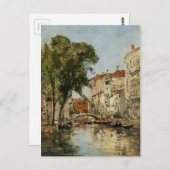 Venice von Eugene Boudin Postkarte (Vorne/Hinten)
