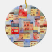 Venice Watercolor Keramik Ornament (Vorne)