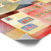 Venice Watercolor Poster (Ecke)