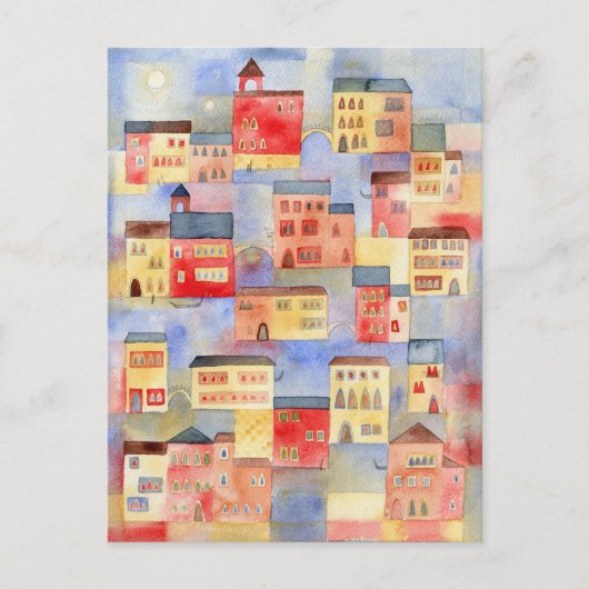 Venice Watercolor Postkarte (Vorderseite)