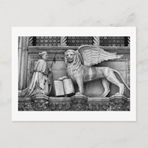 VENICE WINGED LIFE B/W POSTKARTE