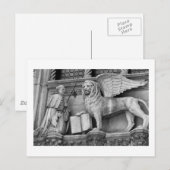 VENICE WINGED LIFE B/W POSTKARTE (Vorne/Hinten)