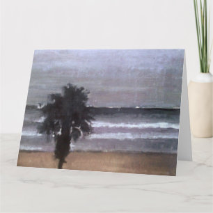 Venicebeach Palme Baum Surfen Mit LosAngeles Logo Karte