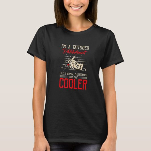 Venipunction Nadel Tattoo Meme T-Shirt (Vorderseite)