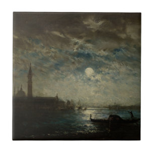 Venise et le Campanile au Clair de Lune Fliese