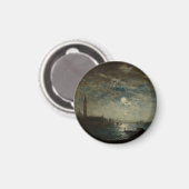 Venise et le Campanile au Clair de Lune Magnet (Vorderseite/Rückseite)