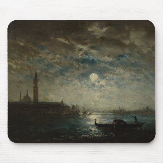 Venise et le Campanile au Clair de Lune Mousepad (Vorne)