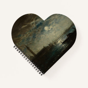 Venise et le Campanile au Clair de Lune Notizblock