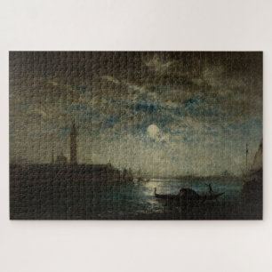 Venise et le Campanile au Clair de Lune Puzzle