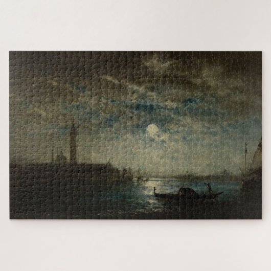 Venise et le Campanile au Clair de Lune Puzzle (Horizontal)