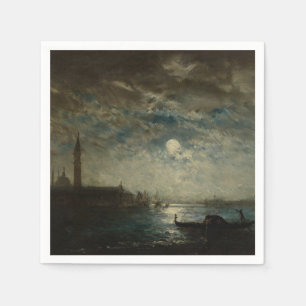 Venise et le Campanile au Clair de Lune Serviette