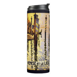 "Venise et le Lido" Italien Vintage Reise tumbler Thermosbecher